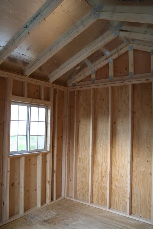 Tuff Shed interior