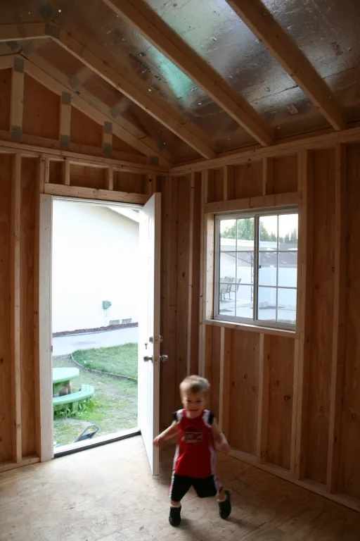 Shed interior